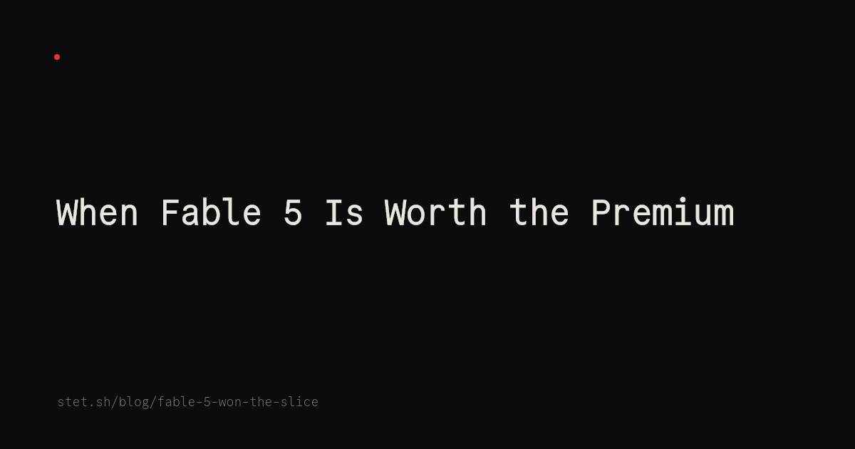 When Fable 5 Is Worth the Premium